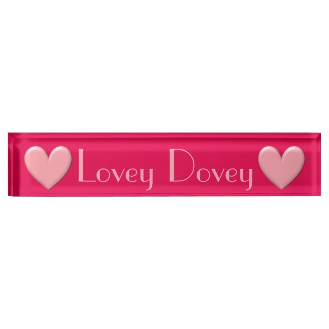 Placa De Nombre Puffy a Heart (Anverso)