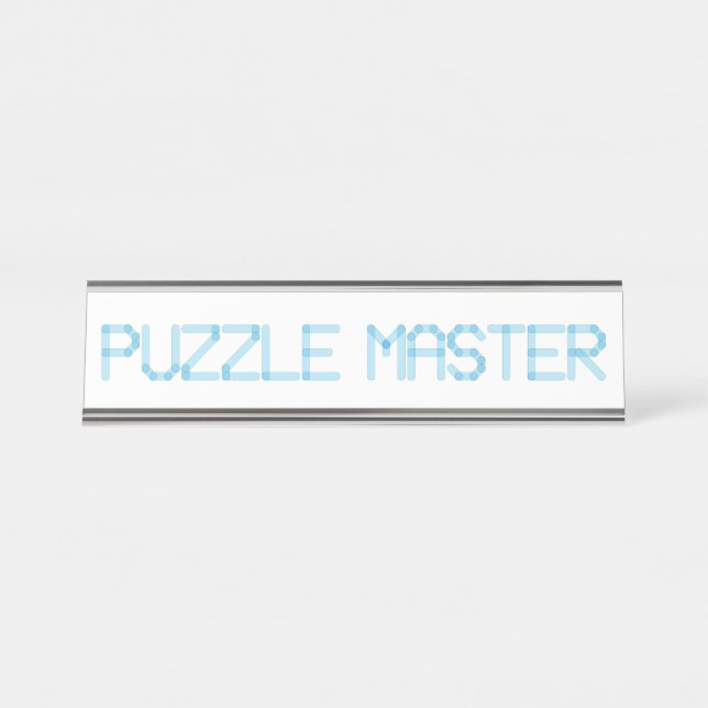 PLACA DE NOMBRE PUZZLE MASTER (Anverso)