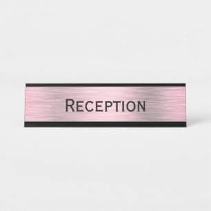 Placa De Nombre Recepción