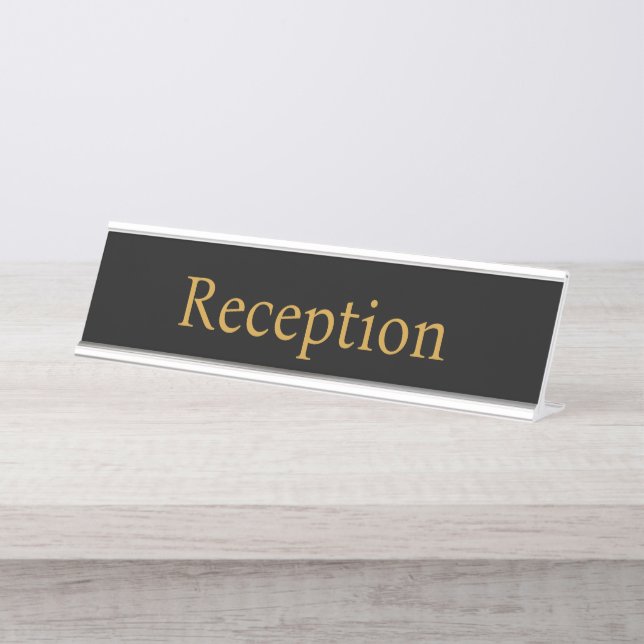 Placa De Nombre Recepción profesional (Anverso)