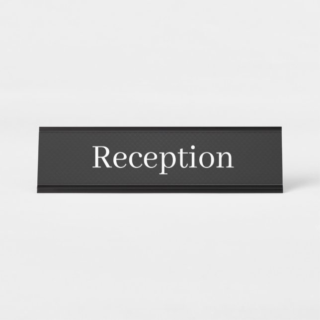 Placa De Nombre Reception Desk Name (Anverso)