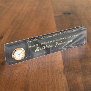 Placa De Nombre Reconocimiento de servicio largo personalizado