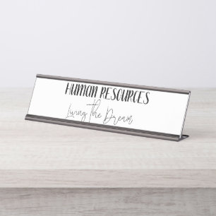 Placa De Nombre Recursos Humanos Viviendo el Sueño