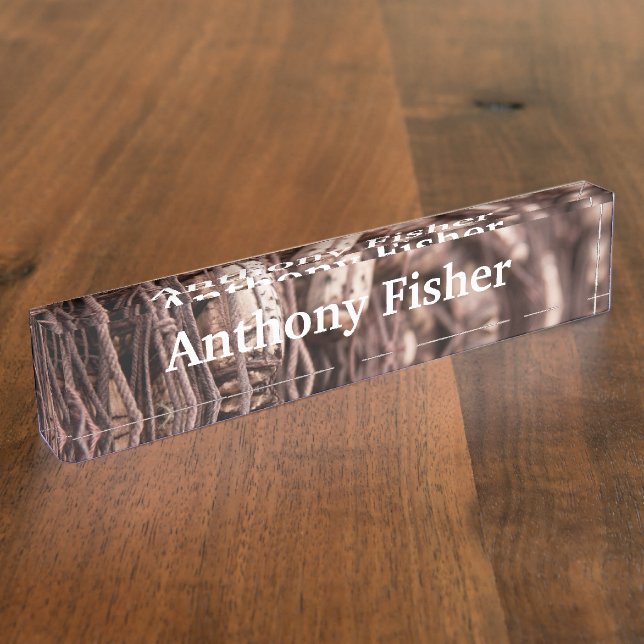 Placa De Nombre Red de pesca (Lateral)