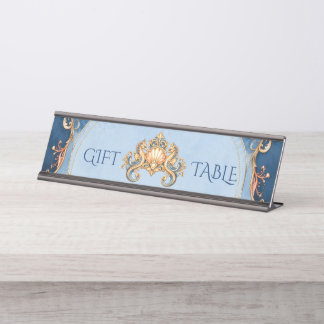 Placa De Nombre Regalo de boda de caballito de mar de playa vintag