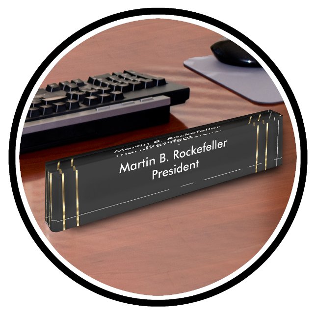 Placa De Nombre Regalo ejecutivo de la oficina de clase (Subido por el creador)