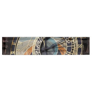 Placa De Nombre Reloj Astronómico En Praque