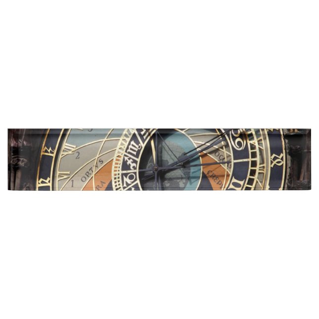 Placa De Nombre Reloj Astronómico En Praque (Anverso)