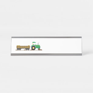 Placa De Nombre Remolque del tractor de cultivo
