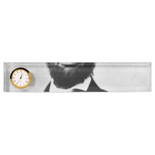 Placa De Nombre Retrato de Abraham Lincoln