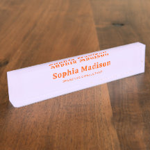 Retro Bold Serif Lavanda Naranja