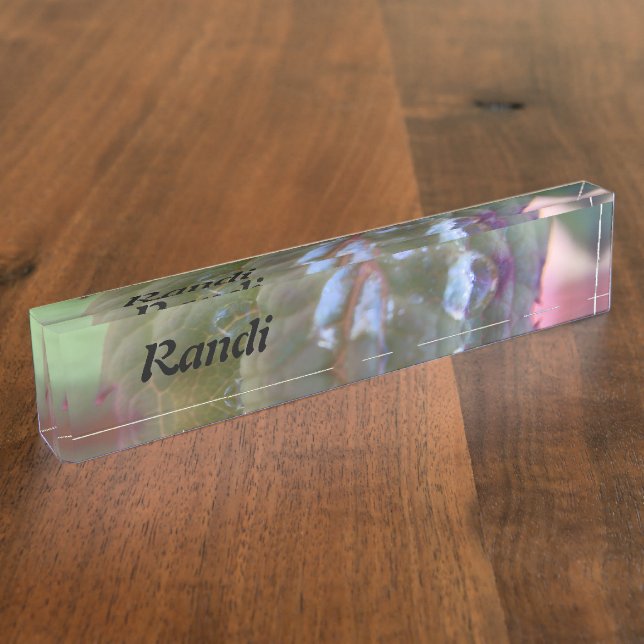Placa De Nombre Rocío personalizado (Lateral)