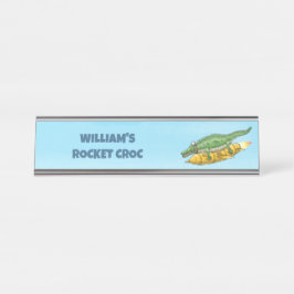 Placa De Nombre Rocket Croc