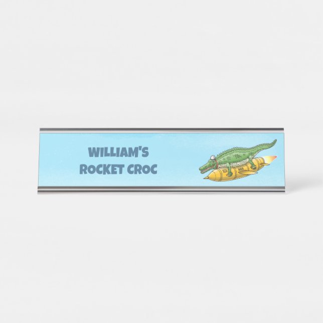 Placa De Nombre Rocket Croc (Anverso)