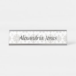 Placa De Nombre Rococo Lace Nameplate