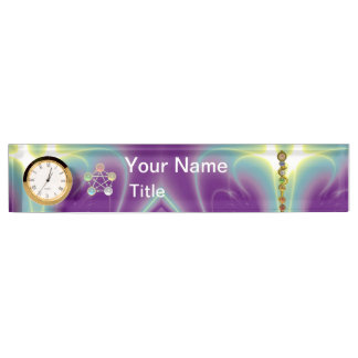 PLACA DE NOMBRE ROD DE ASCLEPIUS,7 CHAKRAS,YOGA,ENERGÍA ESPIRITUAL