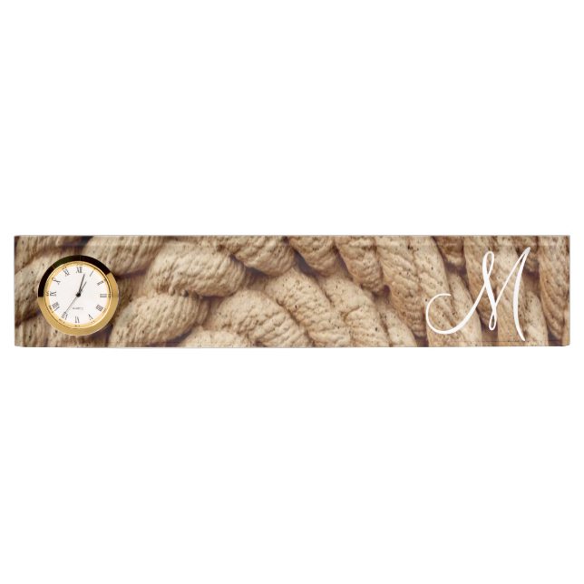 Placa De Nombre Rope Desk Nameplate (Anverso)