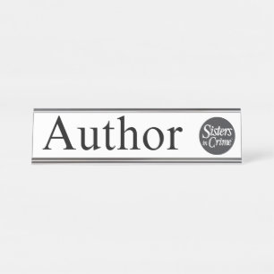 Placa De Nombre Rótulo de escritorio de autor