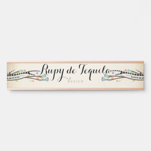 Placa de nombre Rupydetequila Decoración de puerta (Anverso)