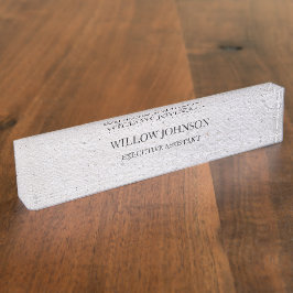 Placa De Nombre Rústico negocio de textura de papel antiguo