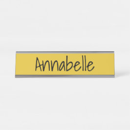 Placa De Nombre Saffron