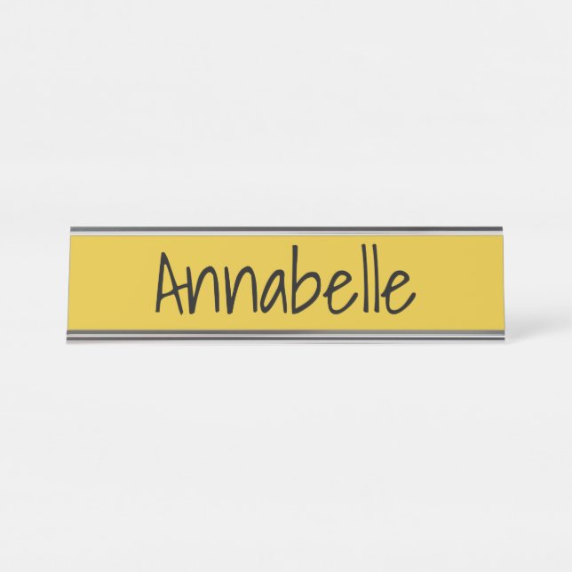 Placa De Nombre Saffron (Anverso)