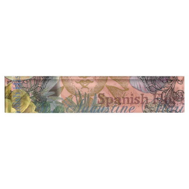 Placa De Nombre saint augustine florida viajar arte antiguo (Anverso)