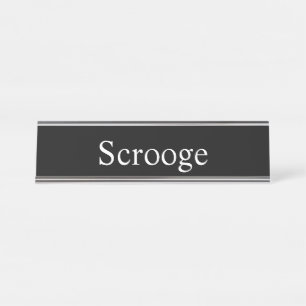 Placa De Nombre Scrooge,