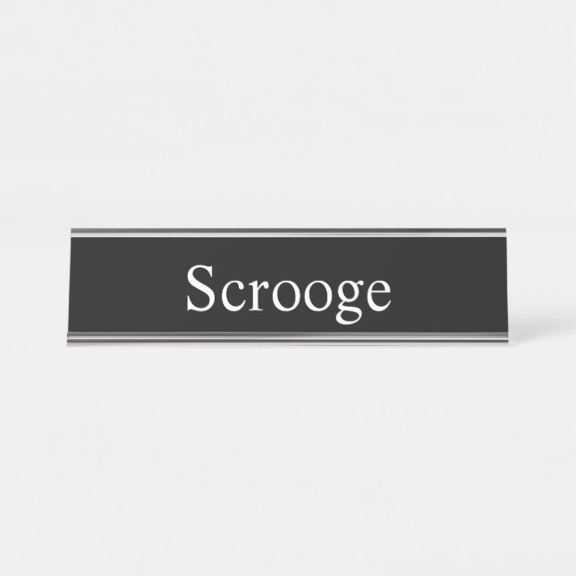 Placa De Nombre Scrooge, (Anverso)