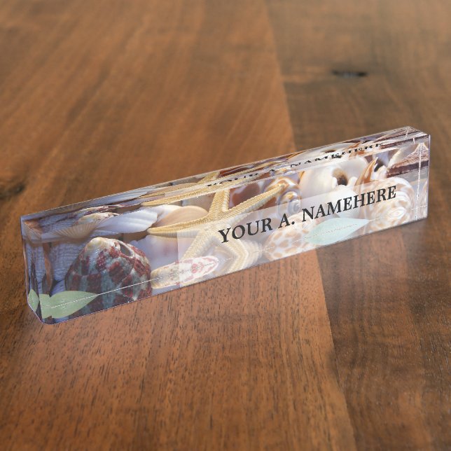 Placa De Nombre Seashells Nameplate (Lateral)
