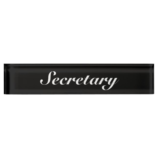 Placa De Nombre Secretario (Anverso)