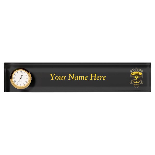 Placa De Nombre Seguridad (Anverso)