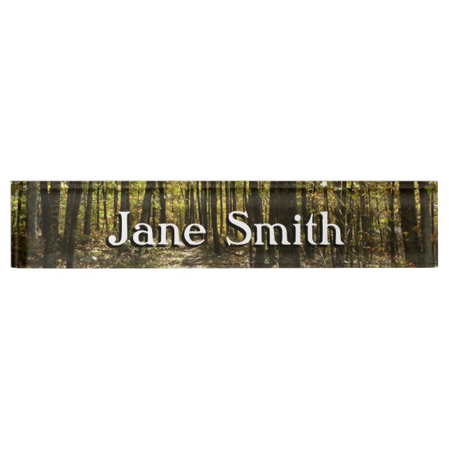 Placa De Nombre Sendero Apalache en octubre en Shenandoah (Anverso)