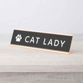 Placa De Nombre Señora de los Gatos