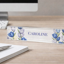 Placa De Nombre Serenidad en la decoración de la casa floral en el