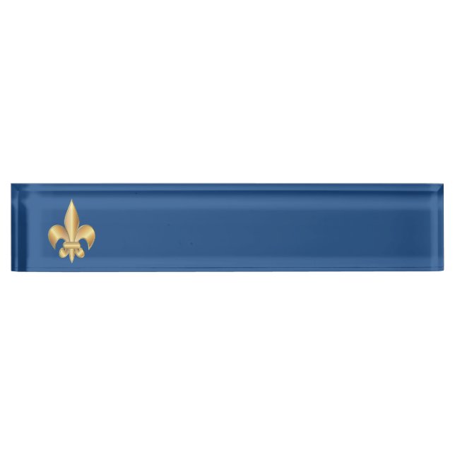 Placa De Nombre Símbolo de Flor de Lis (Anverso)
