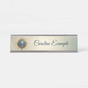 Placa De Nombre Símbolo del ojo alistador egipcio,