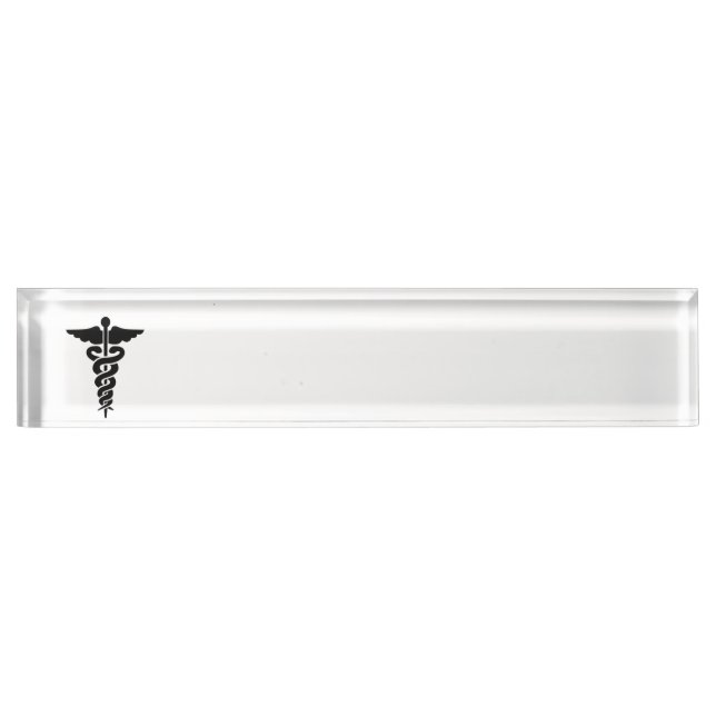 Placa De Nombre Símbolo médico de enfermeras (Anverso)