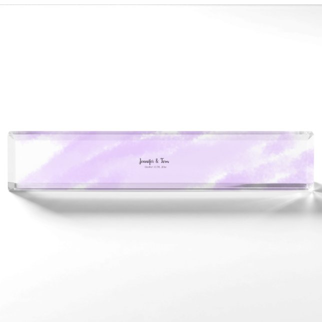 Placa De Nombre simple minimal add your name custom wedding unity  (Anverso)