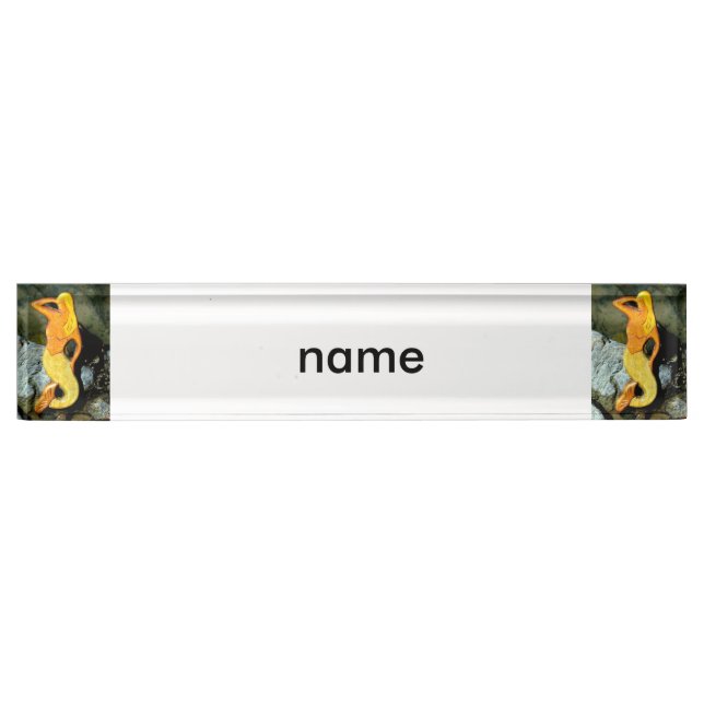 Placa De Nombre sirena rubia (Anverso)