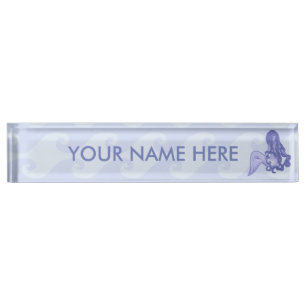 Placa De Nombre Sitting Mermaid Blue