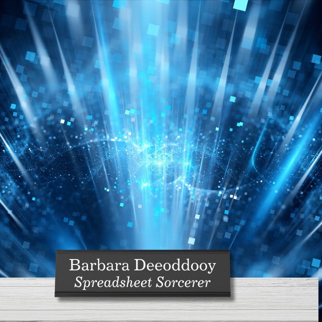 Placa De Nombre Spreadsheet Sorcerer Black (Subido por el creador)