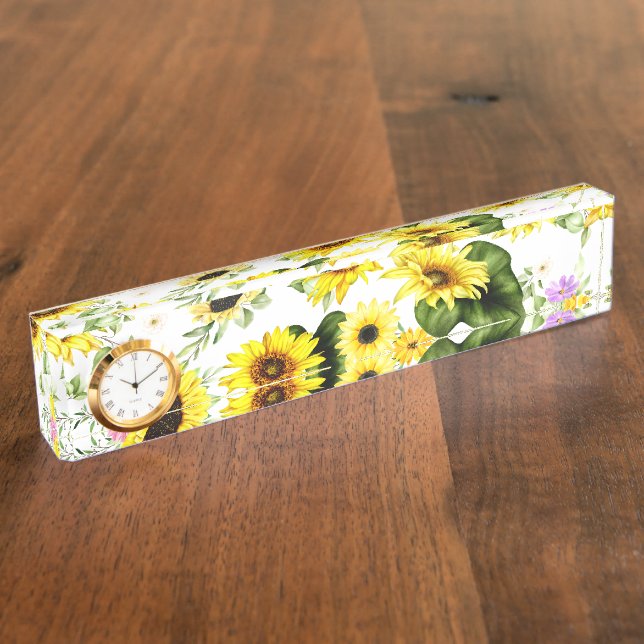 Placa De Nombre Sunflower 7 (Lateral)