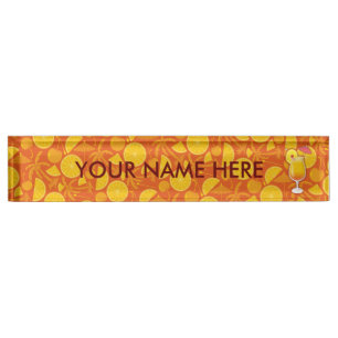 Placa De Nombre Sunrise Tequila
