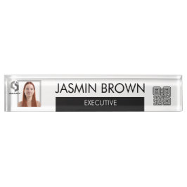 Placa De Nombre Tarjeta de identificación con código QR personaliz