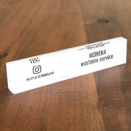 Placa De Nombre Tarjetas de Negocio de Instagram | Tu nombre de In