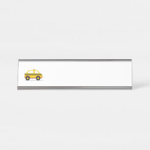Placa De Nombre Taxi