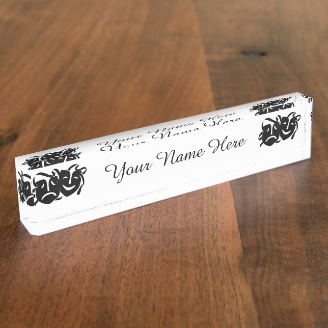 Placa De Nombre Teatro Macrabe (Lateral)