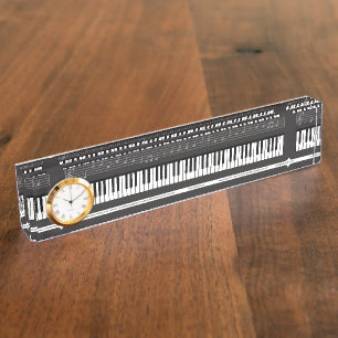 Placa De Nombre Teclado de piano