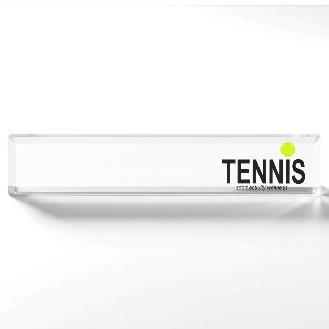 Placa De Nombre Tenis (Anverso)